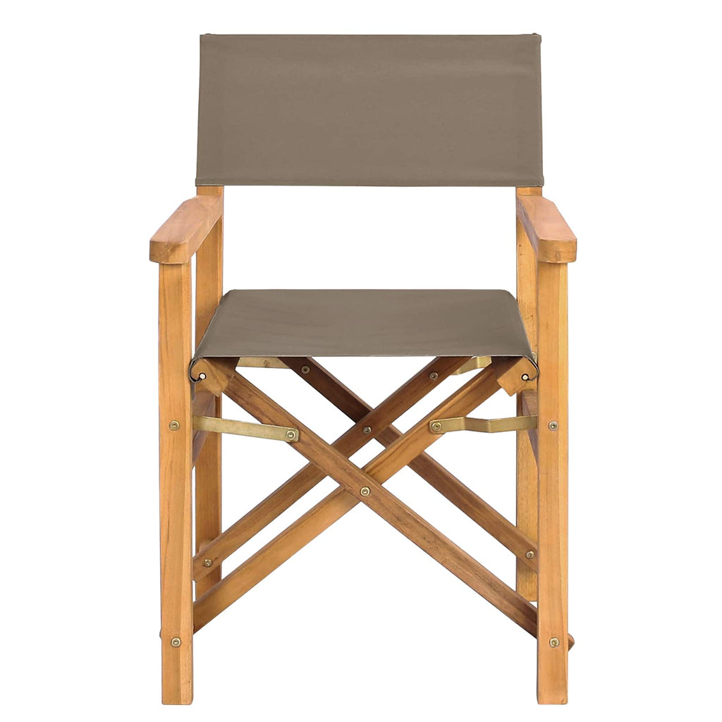 vidaXL Krzesło dyrektorskie 100% Poliester, solidny teak