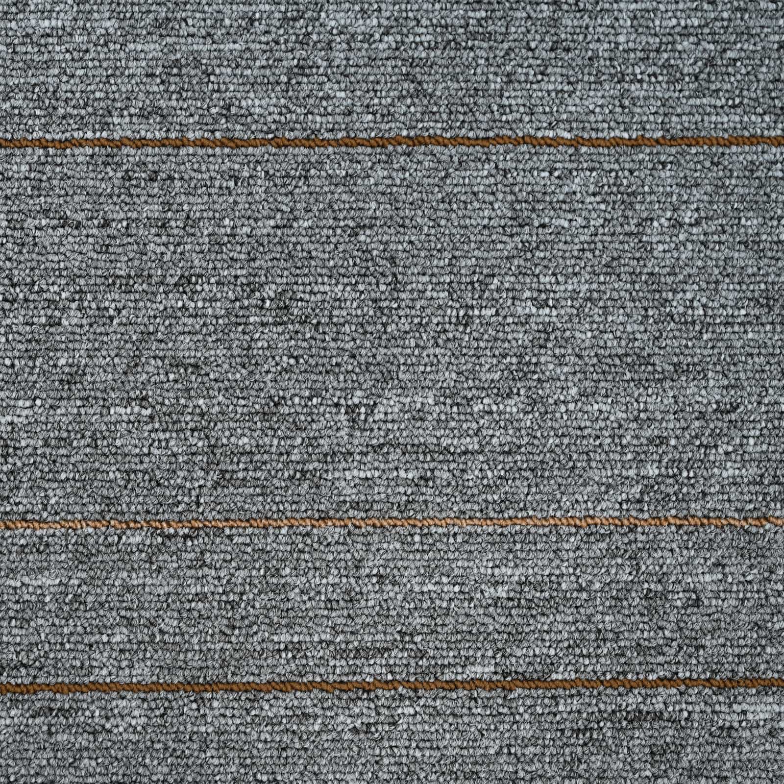 vidaXL Płytka dywanowa Jasnoszary w paski 50 x 50 cm 36 pcs PP i bitum