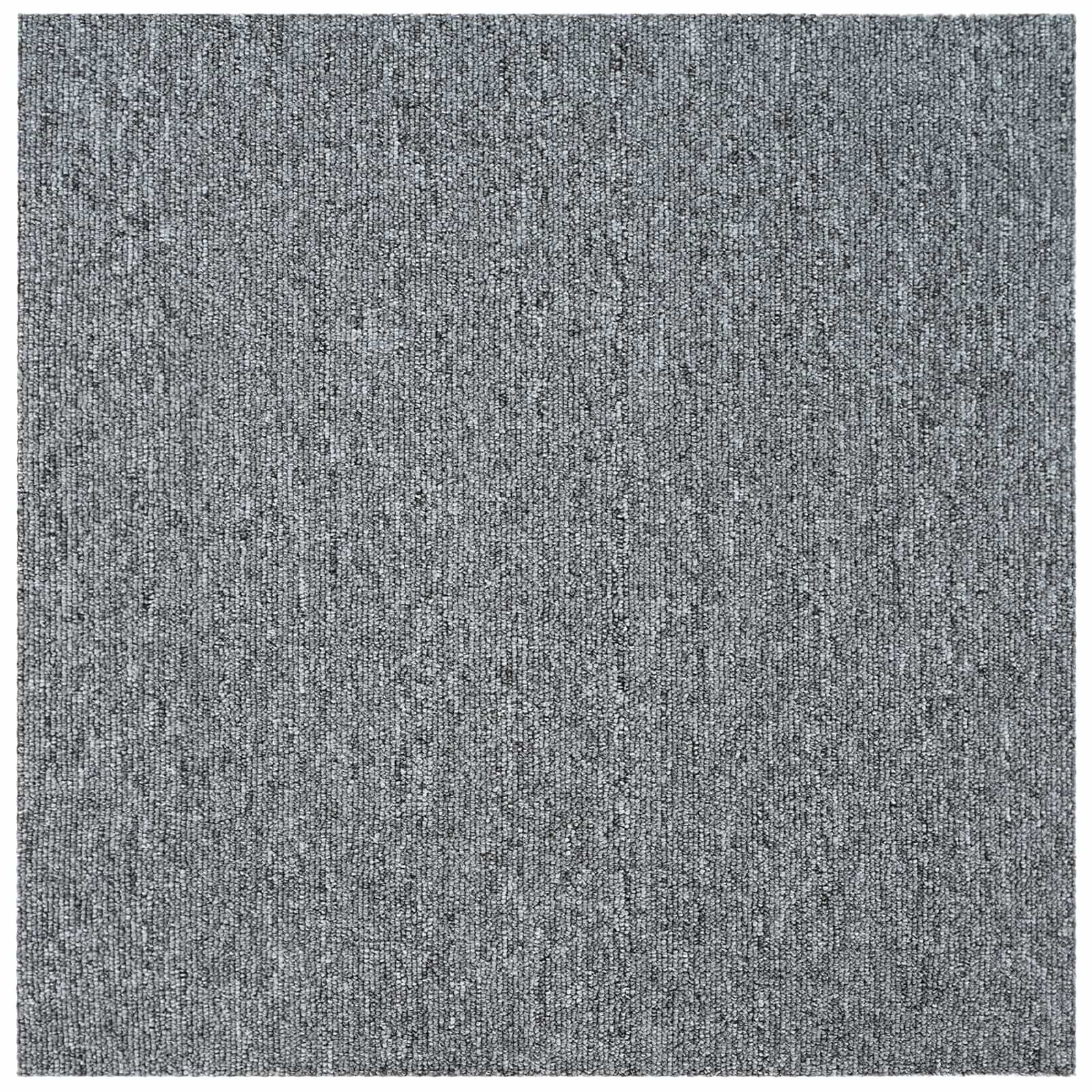 vidaXL Płytka dywanowa jasnoszary 50 x 50 cm 4 pcs PP i bitum