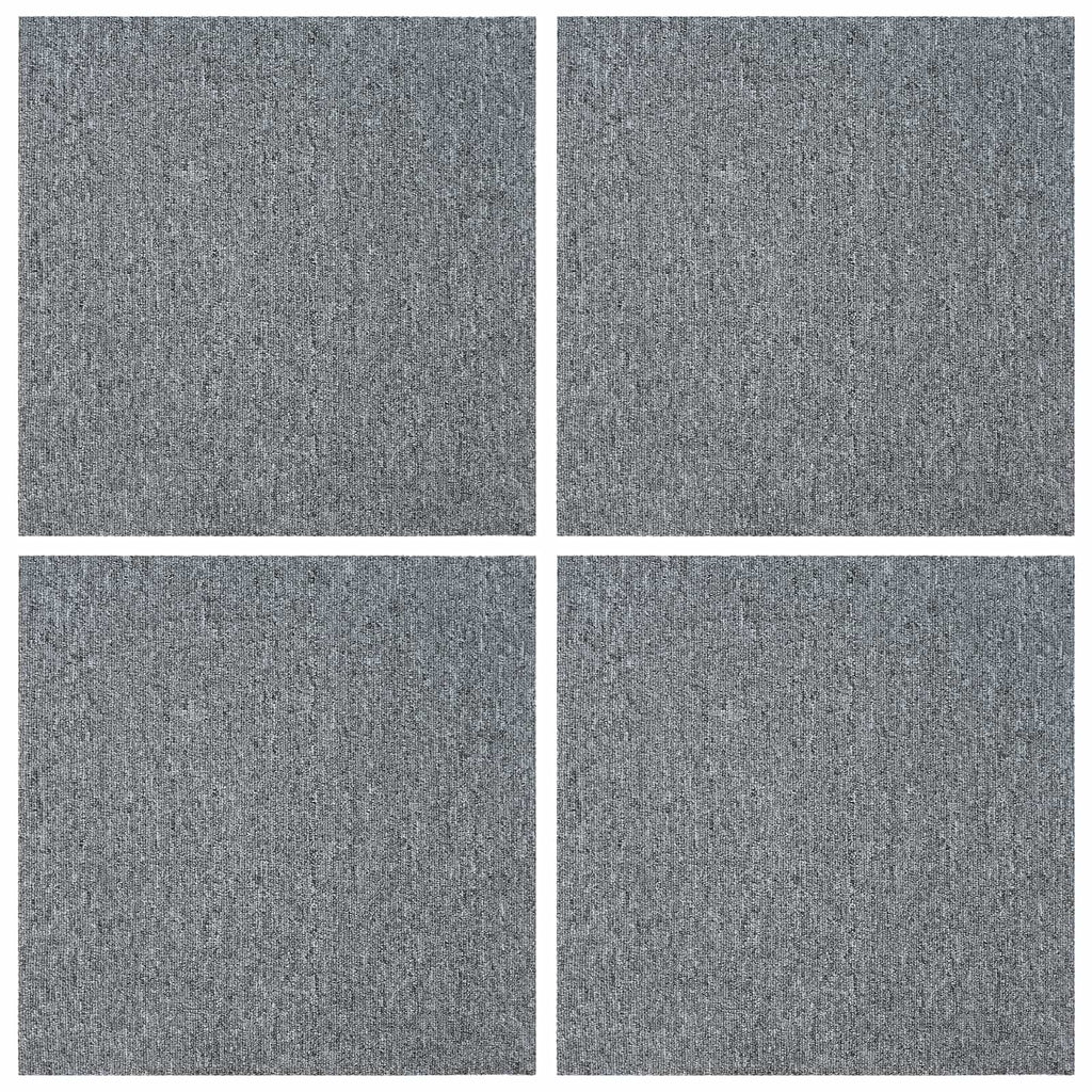 vidaXL Płytka dywanowa jasnoszary 50 x 50 cm 4 pcs PP i bitum