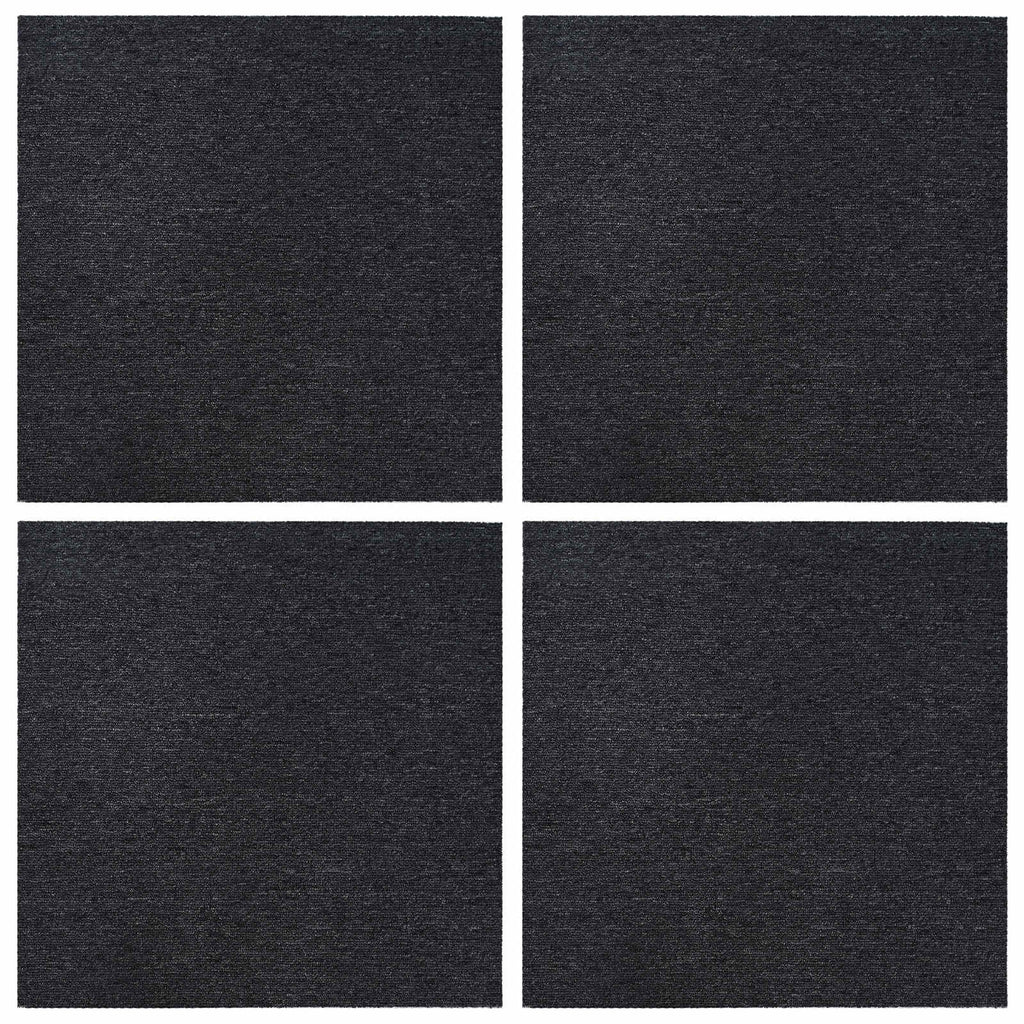 vidaXL Płytka dywanowa ciemnoszary 50 x 50 cm 4 pcs PP i bitum