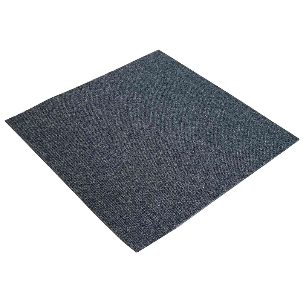 vidaXL Płytka dywanowa Niebiesko-szary 50 x 50 cm 4 pcs PP i bitum