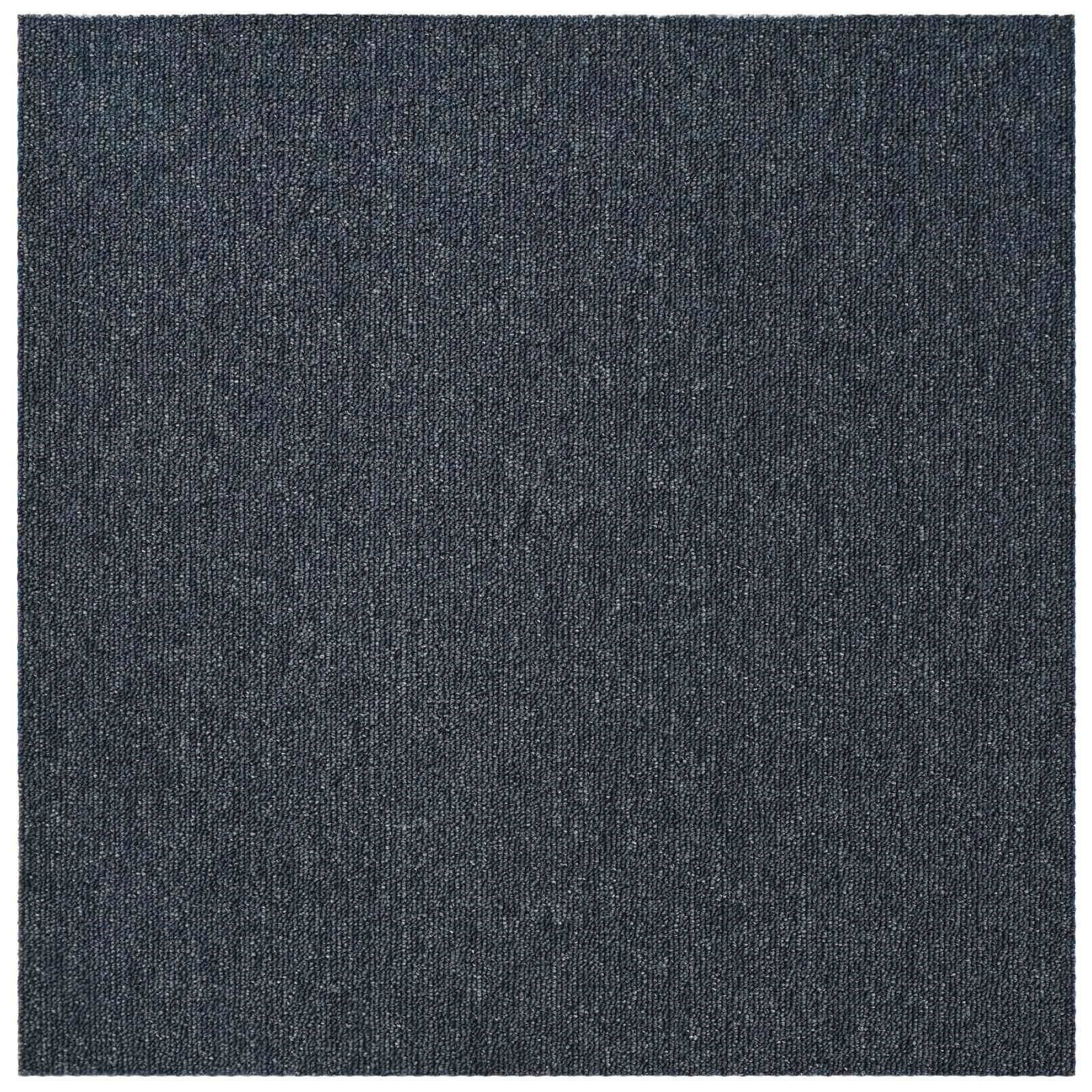vidaXL Płytka dywanowa Niebiesko-szary 50 x 50 cm 20 pcs PP i bitum