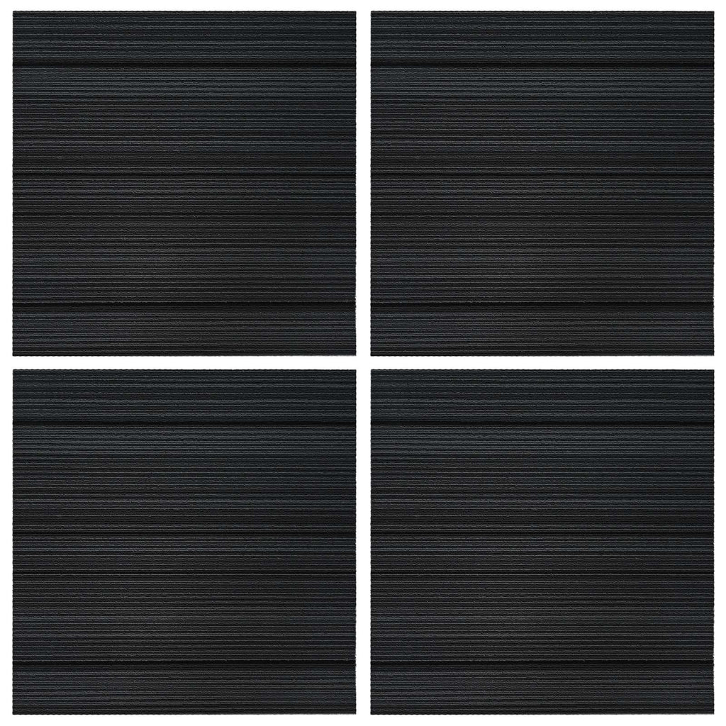vidaXL Płytka dywanowa Pasiasty Jasnoszary 50 x 50 cm 4 pcs PP i bitum