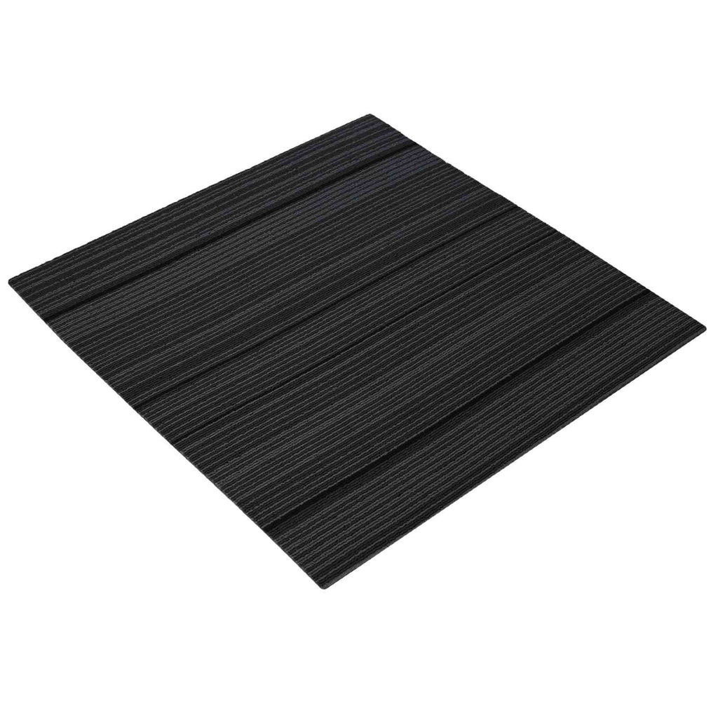 vidaXL Płytka dywanowa Pasiasty Jasnoszary 50 x 50 cm 20 pcs