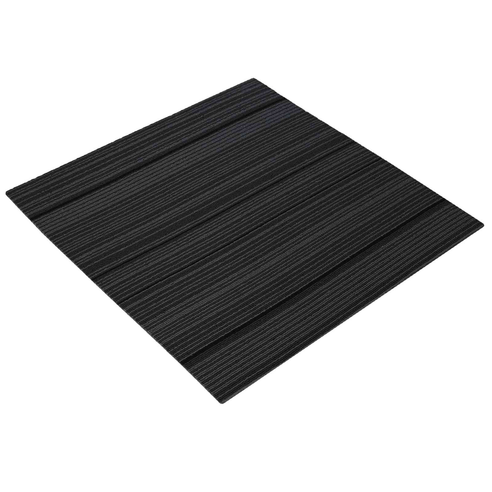 vidaXL Płytka dywanowa Pasiasty Jasnoszary 50 x 50 cm 20 pcs