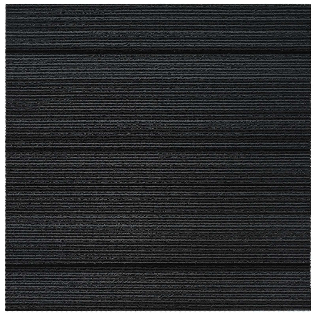 vidaXL Płytka dywanowa Pasiasty Jasnoszary 50 x 50 cm 36 pcs