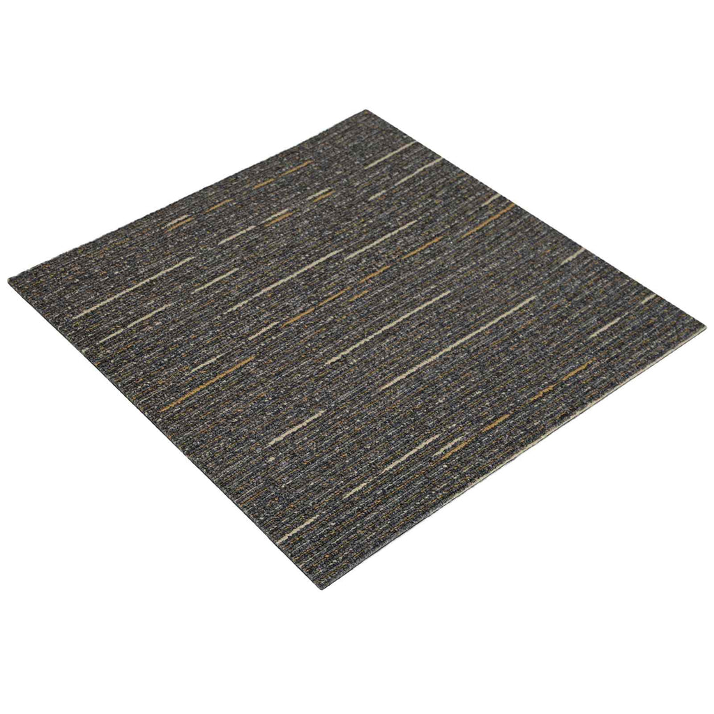 vidaXL Płytka dywanowa Pasiasty Jasny Brąz 50 x 50 cm 36 pcs