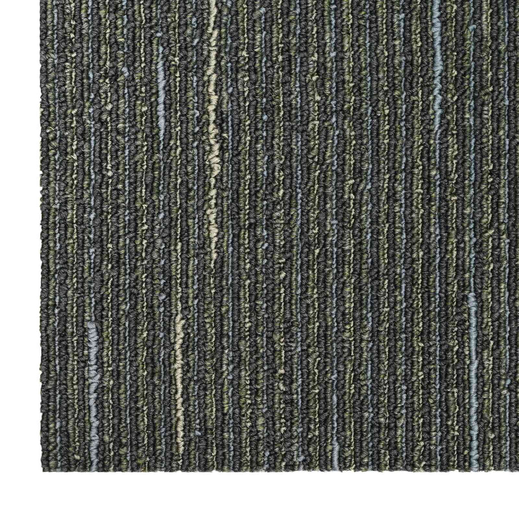 vidaXL Płytka dywanowa Pasykowany Jasnozielony 50 x 50 cm 36 pcs