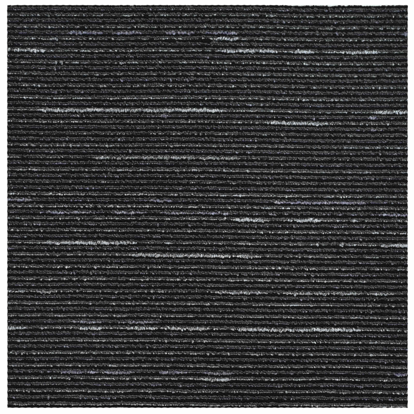 vidaXL Płytka dywanowa Wzorzysty Czarny 50 x 50 cm 20 pcs PP i bitum