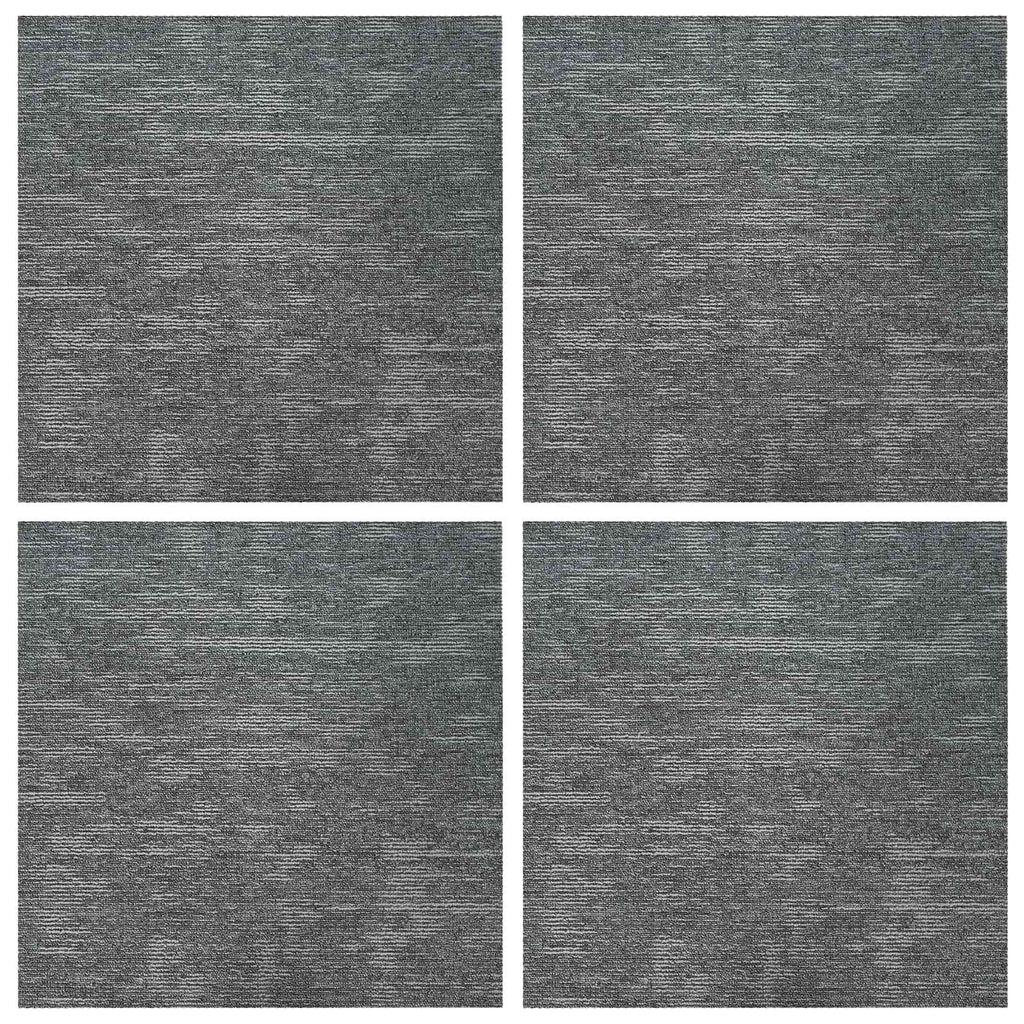 vidaXL Płytka dywanowa Szary kamień 50 x 50 cm 4 pcs PP i bitum