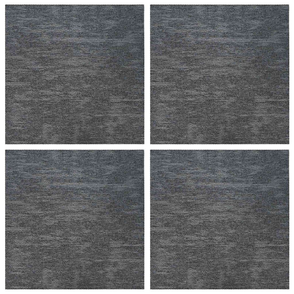 vidaXL Płytka dywanowa Szary niebieski 50 x 50 cm 4 pcs PP i bitum