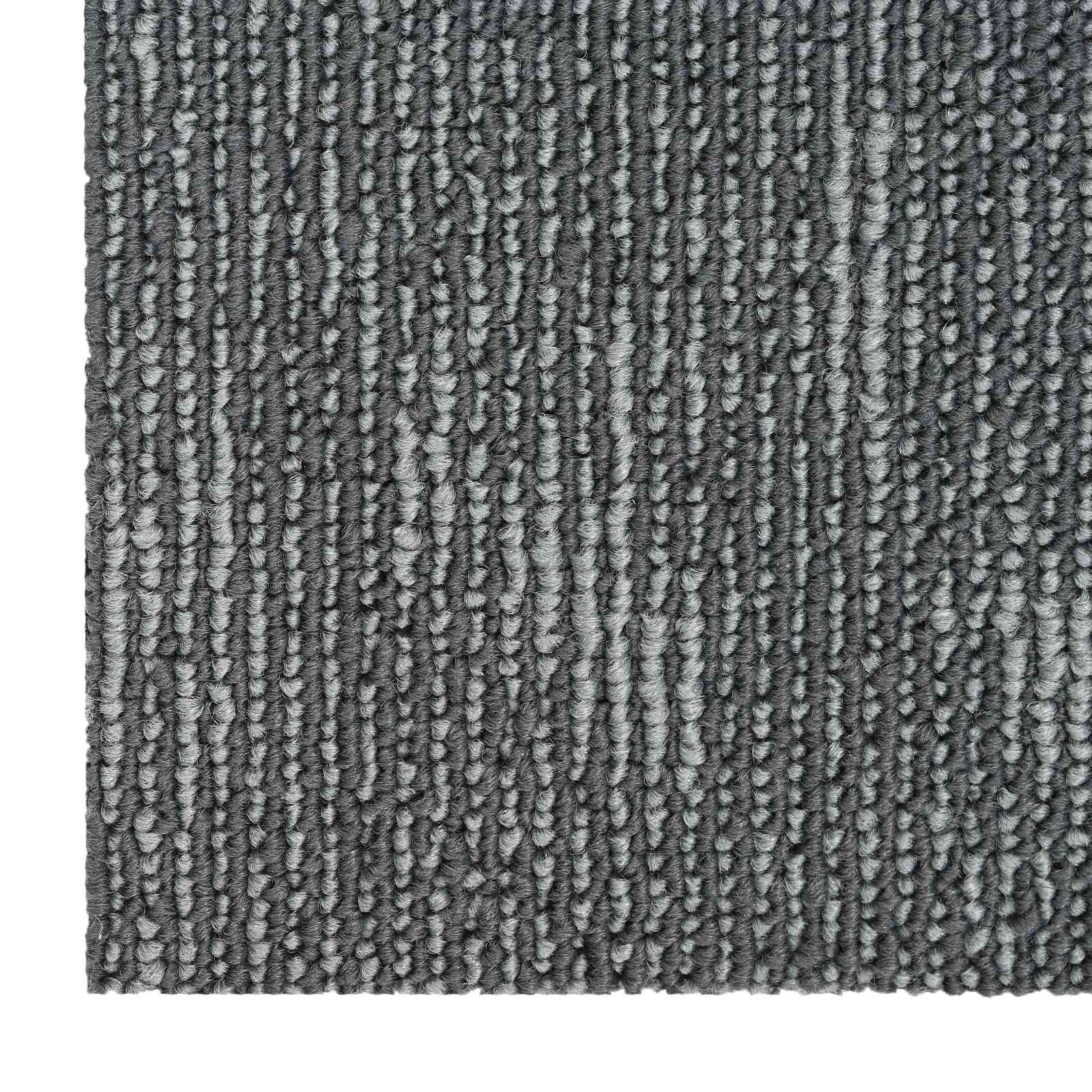 vidaXL Płytka dywanowa Betonowy szary 50 x 50 cm 4 pcs PP i bitum