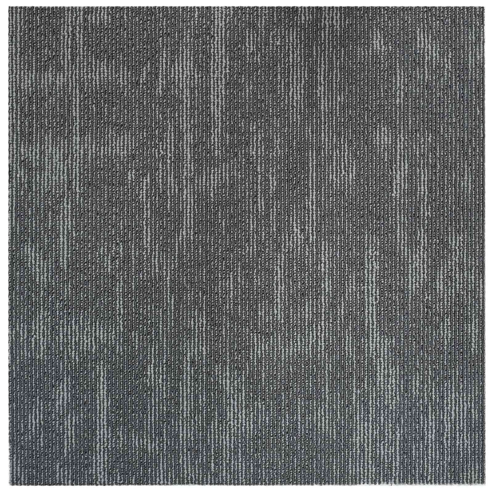 vidaXL Płytka dywanowa Betonowy szary 50 x 50 cm 4 pcs PP i bitum