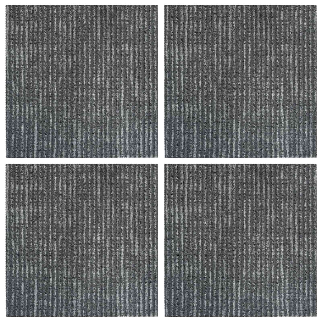 vidaXL Płytka dywanowa Betonowy szary 50 x 50 cm 4 pcs PP i bitum