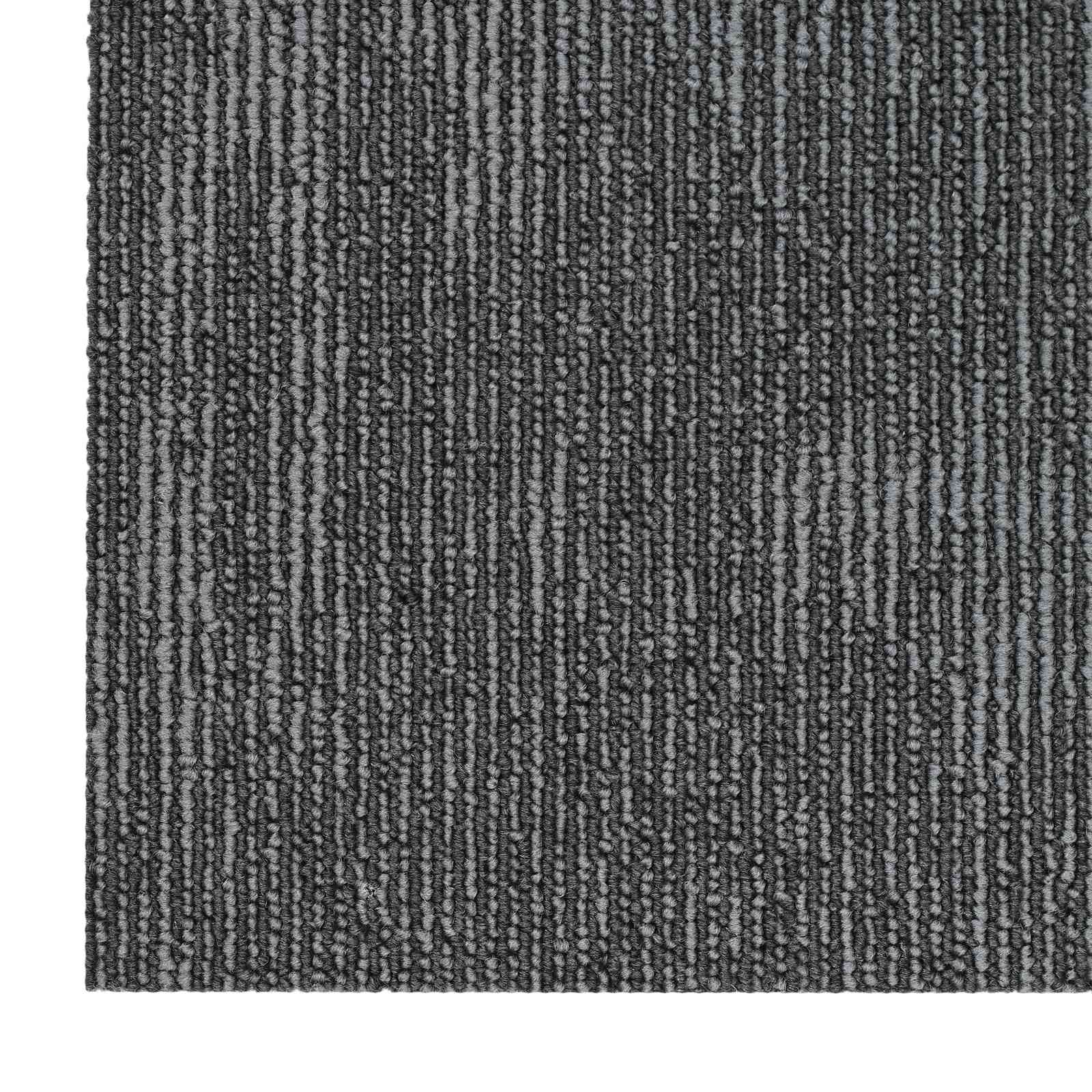 vidaXL Płytka dywanowa Szary węgiel 50 x 50 cm 4 pcs PP i bitum