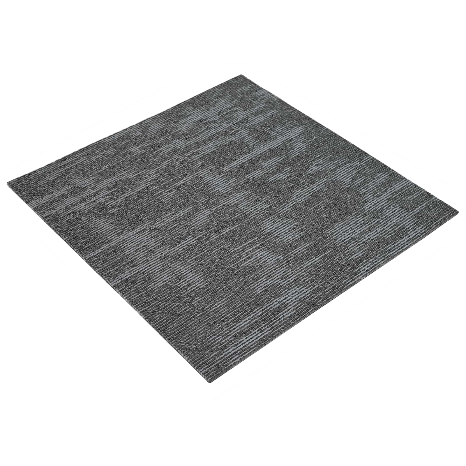 vidaXL Płytka dywanowa Szary węgiel 50 x 50 cm 4 pcs PP i bitum