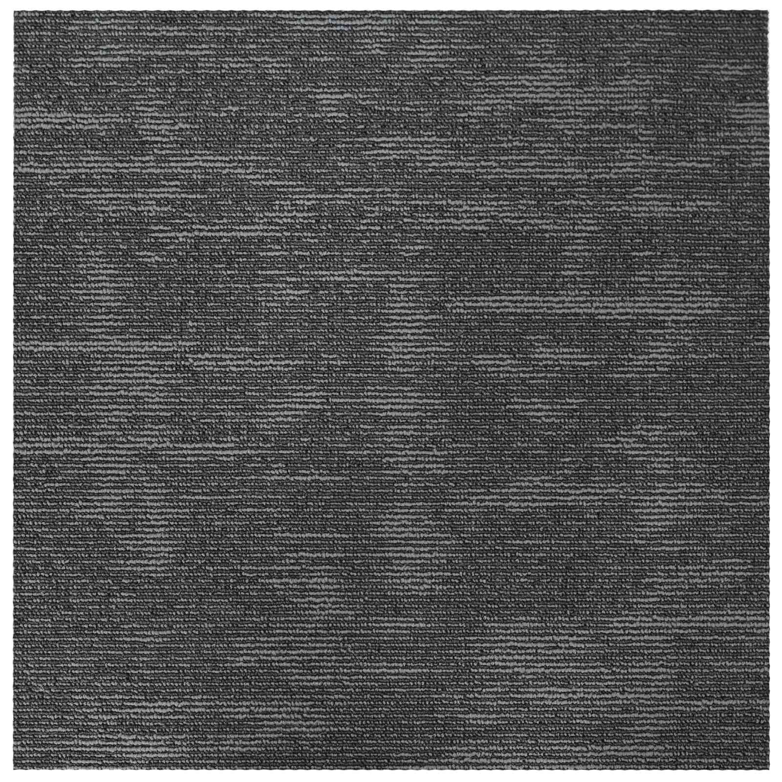 vidaXL Płytka dywanowa Szary węgiel 50 x 50 cm 36 pcs PP i bitum
