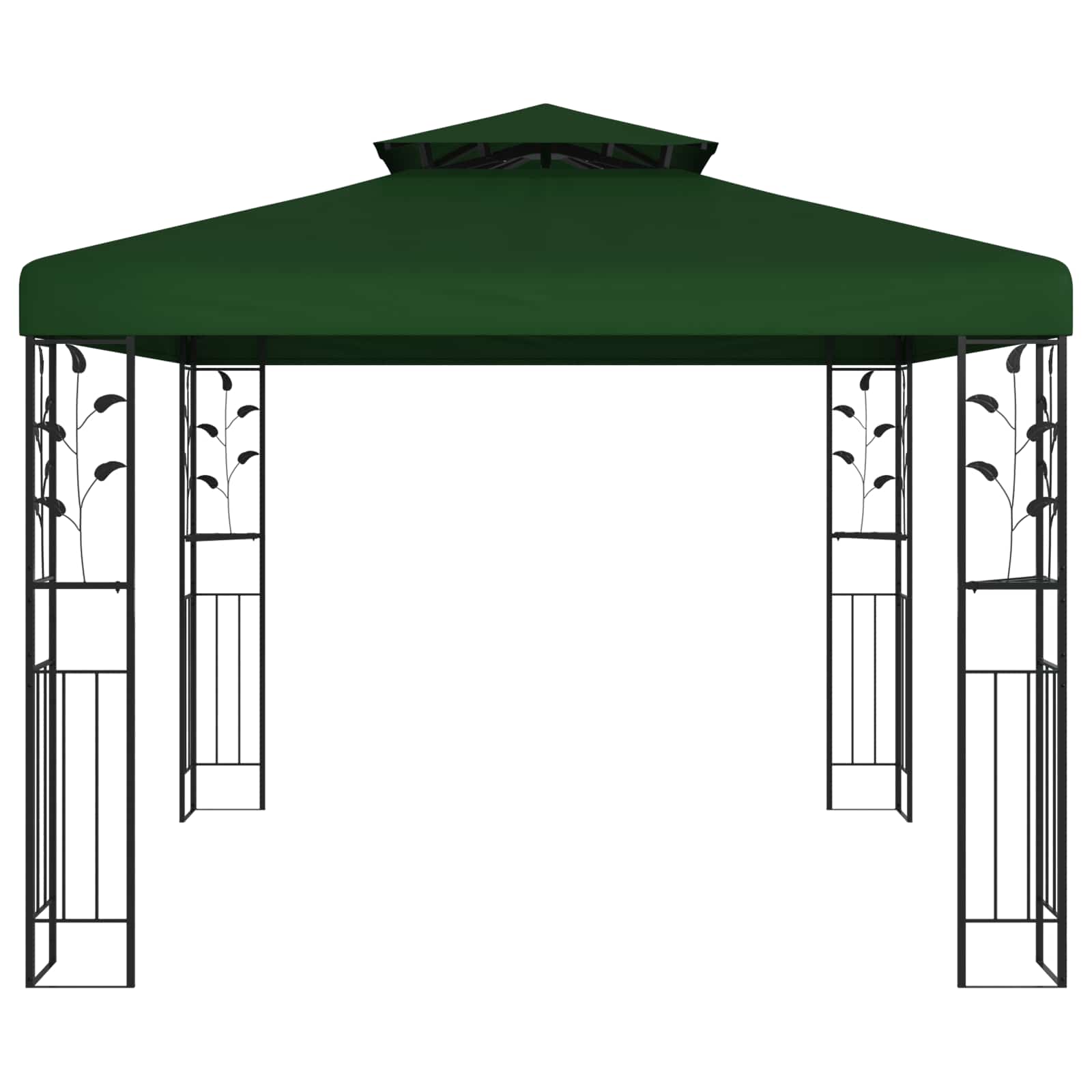vidaXL Altana 3 x 3 x 2,68 m zielony Poliester i Stal