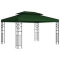 vidaXL Altana 3,97 x 2,96 x 2,68 m zielony Poliester i Stal