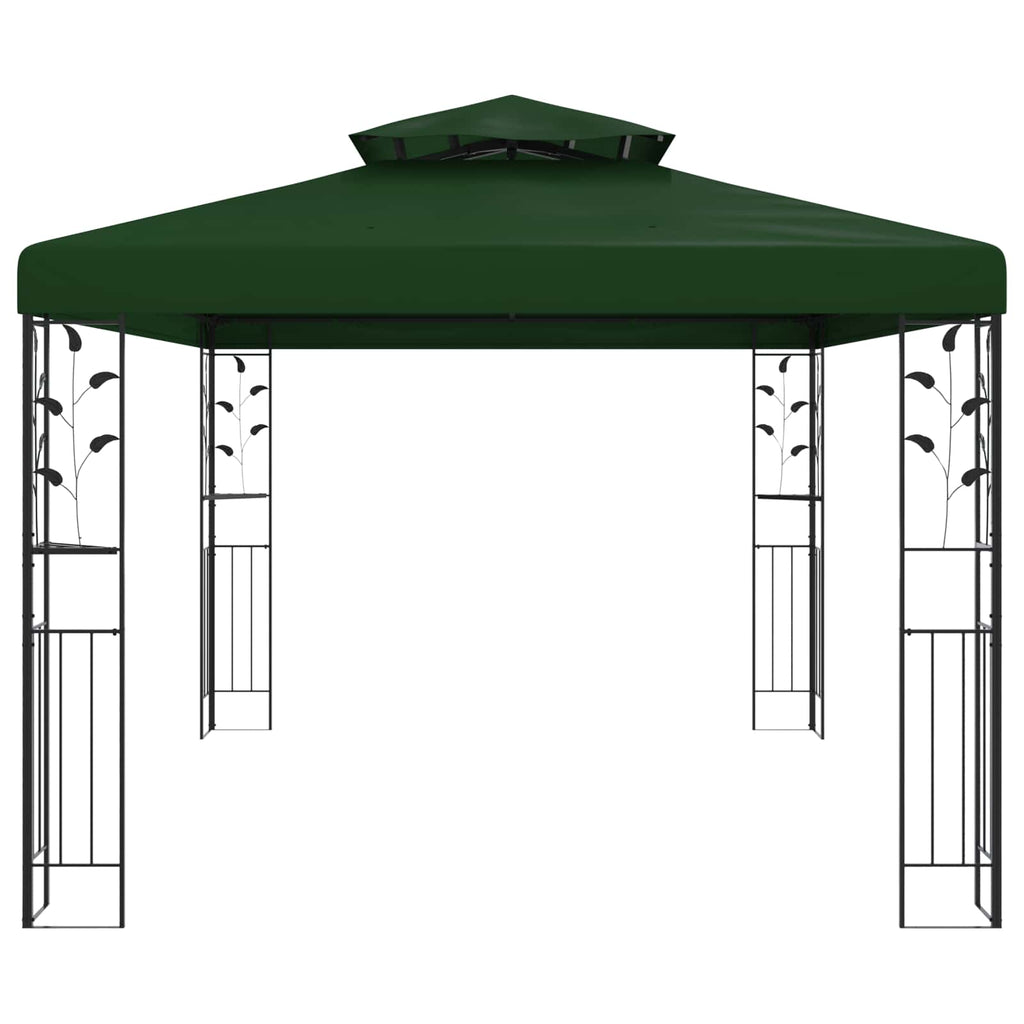 vidaXL Altana 3,97 x 2,96 x 2,68 m zielony Poliester i Stal