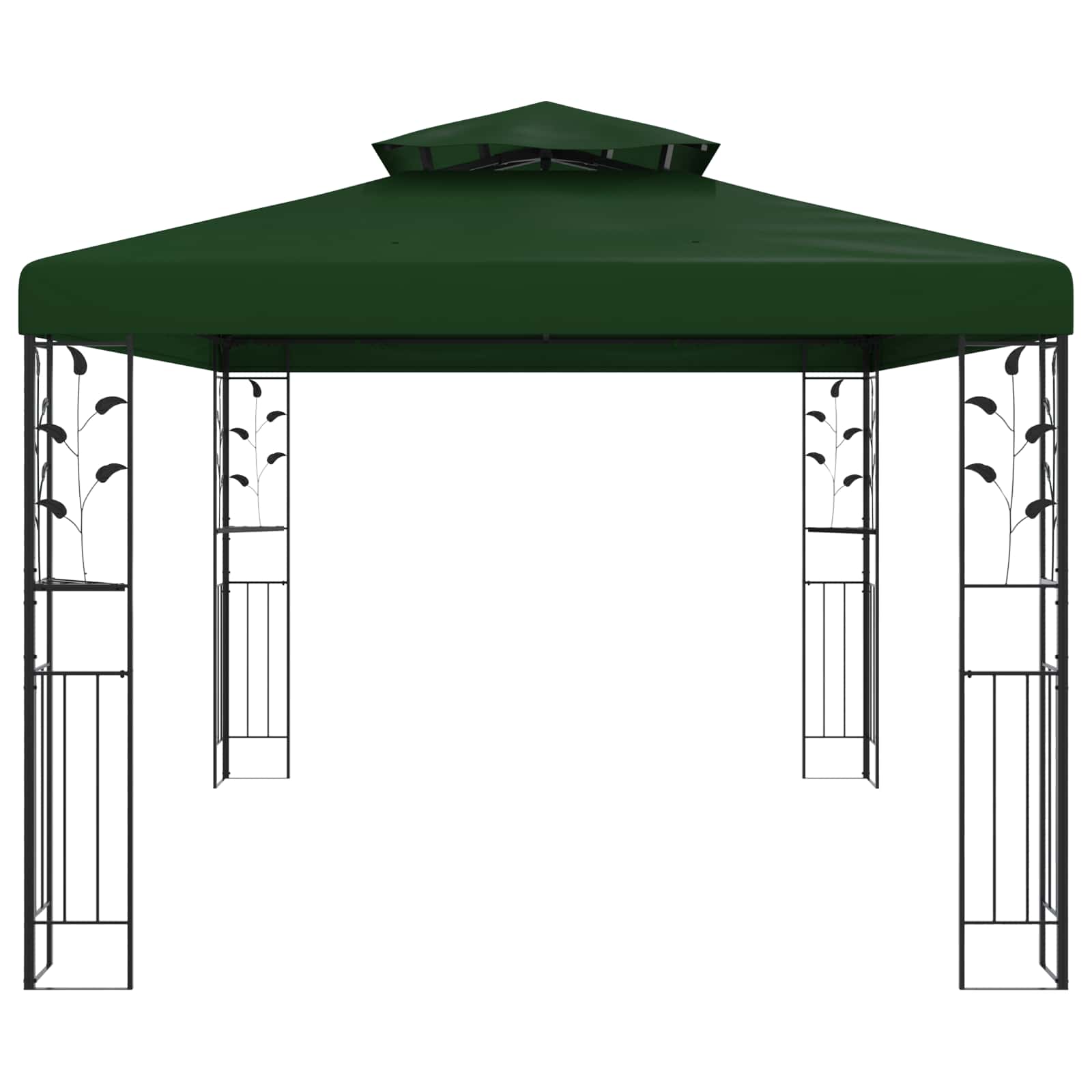 vidaXL Altana 3,97 x 2,96 x 2,68 m zielony Poliester i Stal