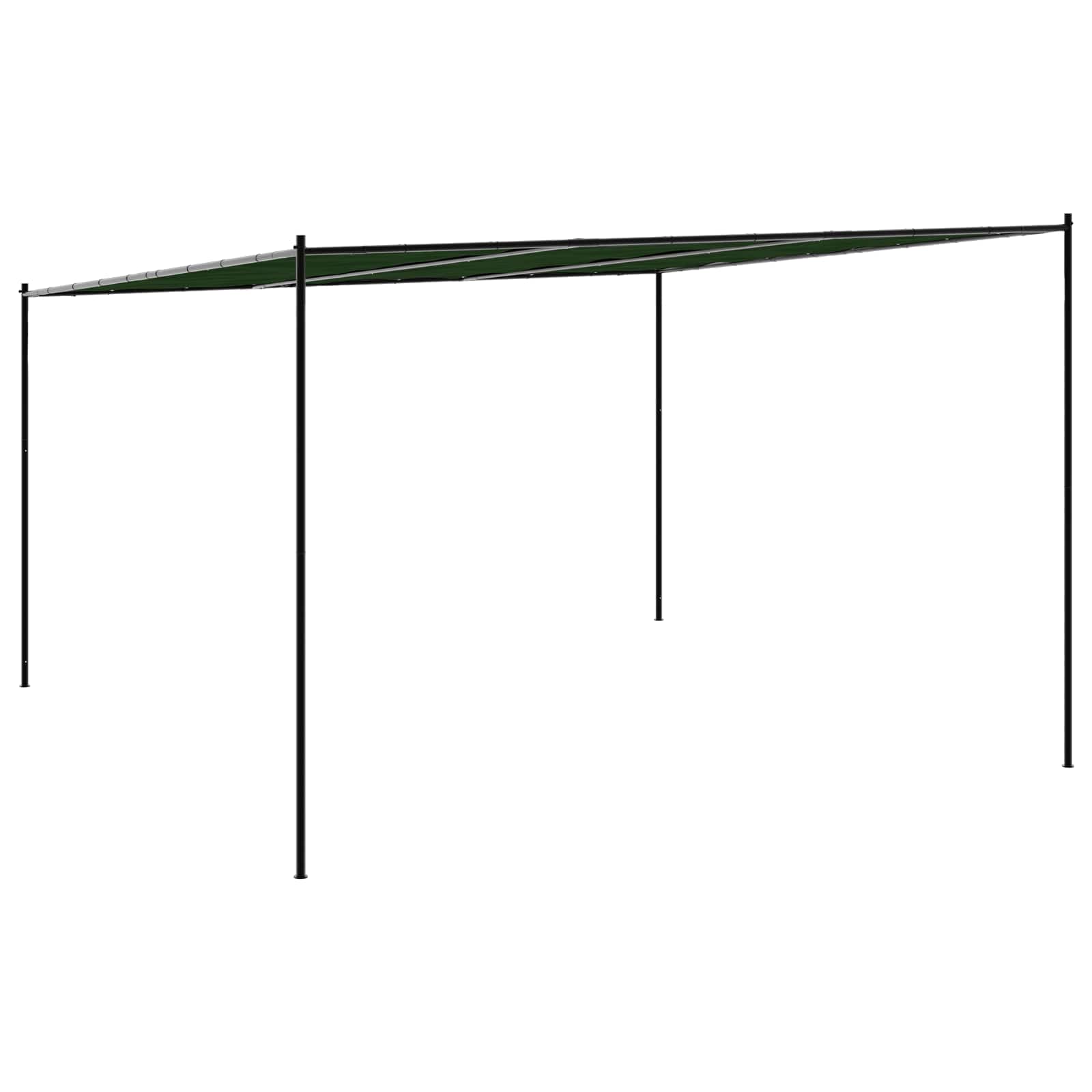 vidaXL Altana 4 x 3,98 x 2,67 m zielony Poliester i Stal