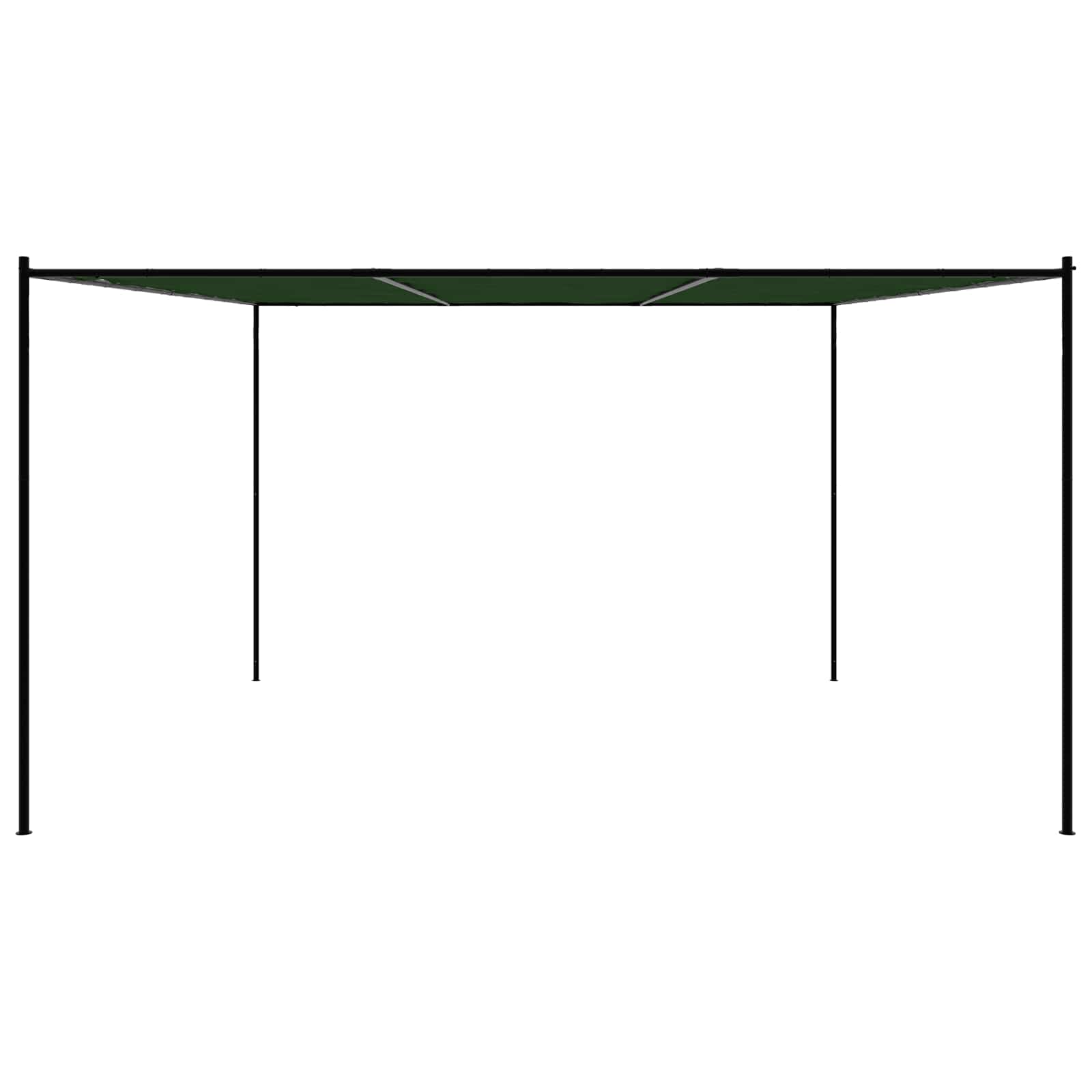 vidaXL Altana 4 x 3,98 x 2,67 m zielony Poliester i Stal