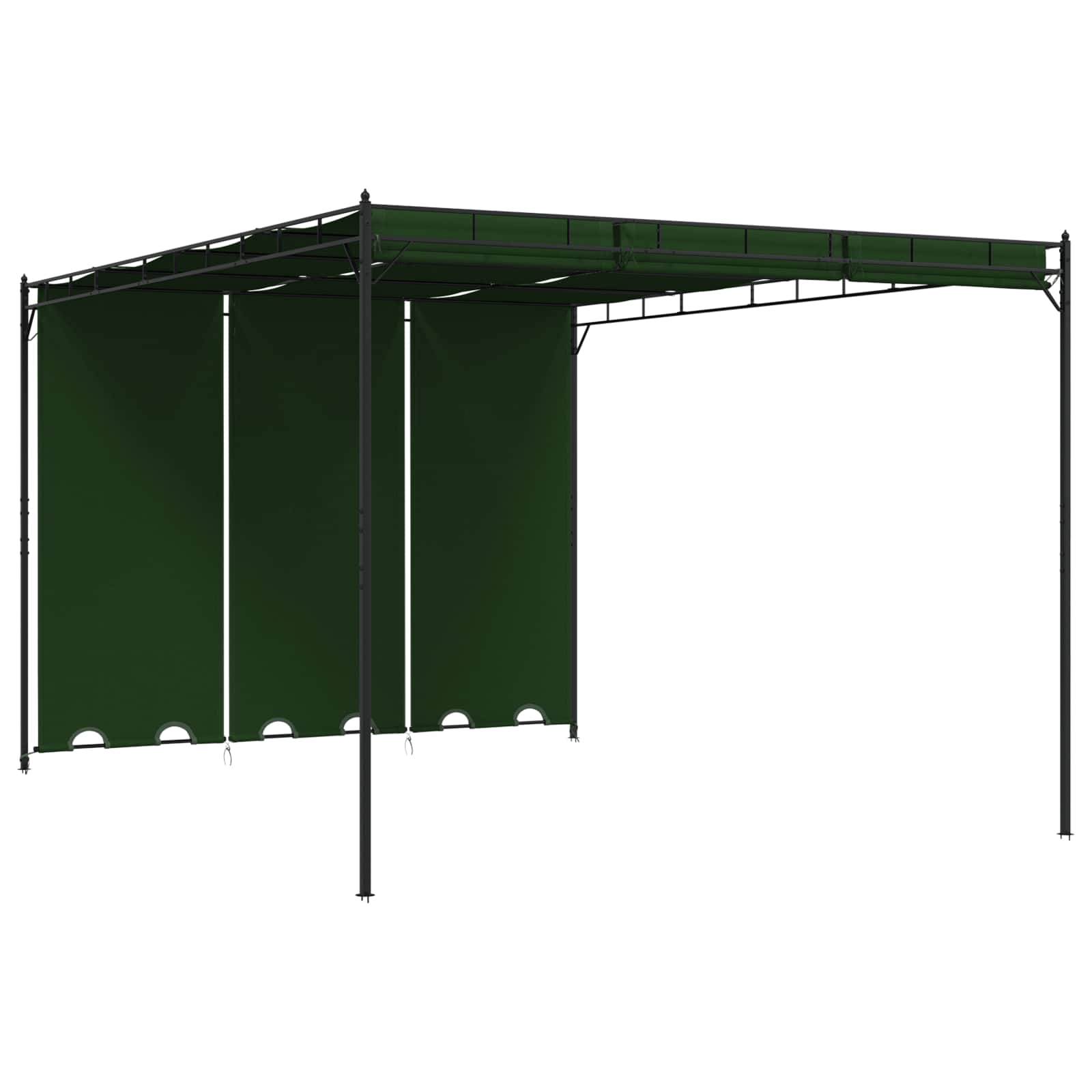 vidaXL Altana 4 x 3 x 2,3 m zielony Poliester i Stal