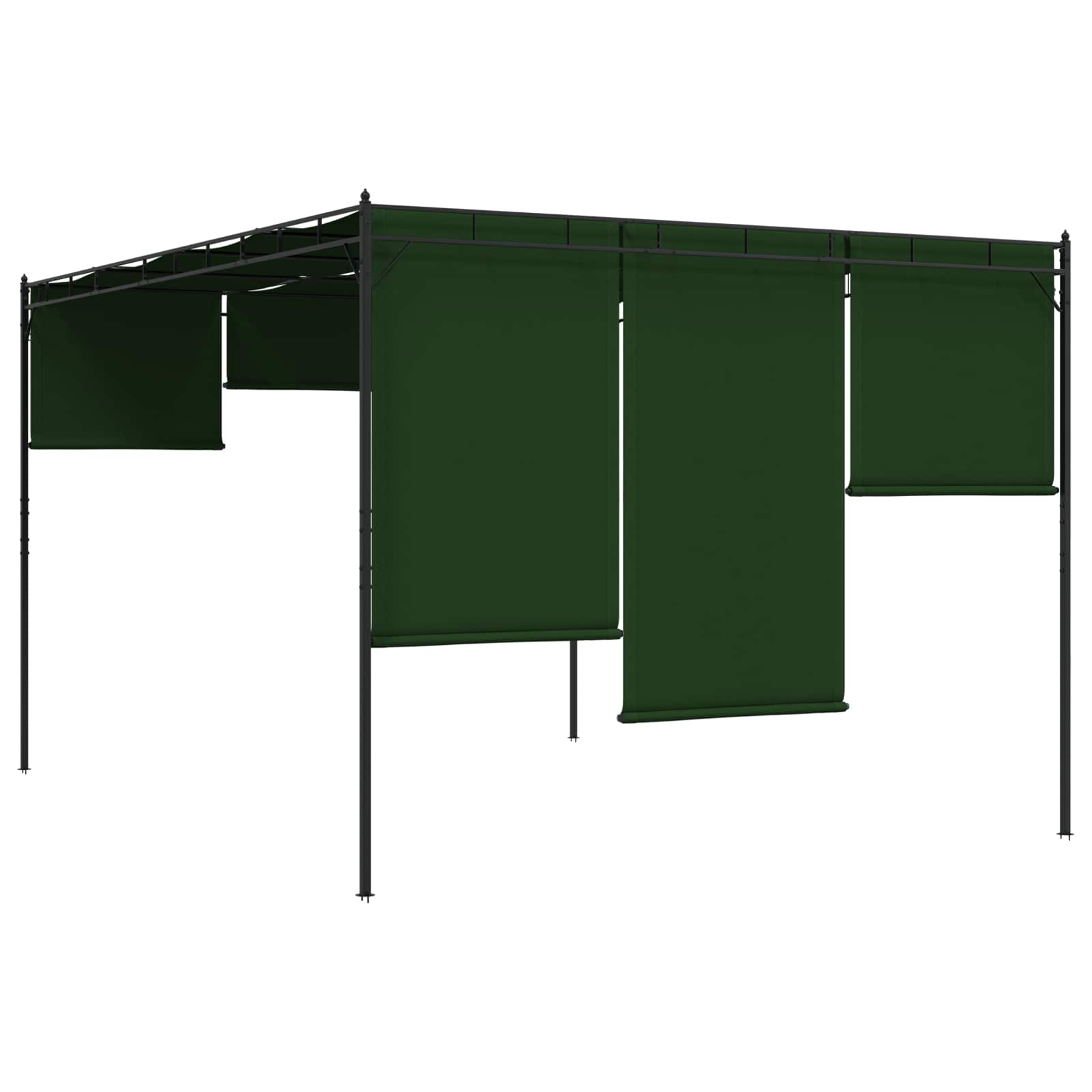 vidaXL Altana 4 x 3 x 2,3 m zielony Poliester i Stal