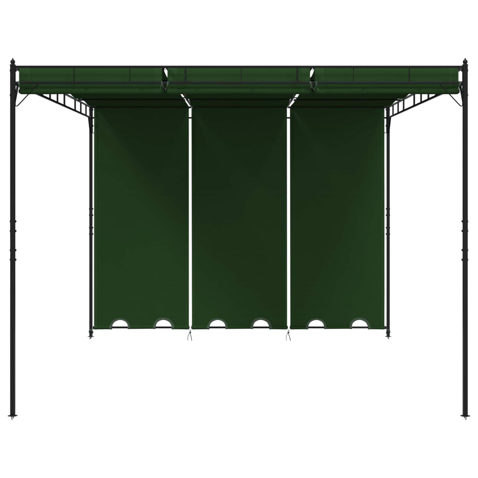 vidaXL Altana 4 x 3 x 2,3 m zielony Poliester i Stal