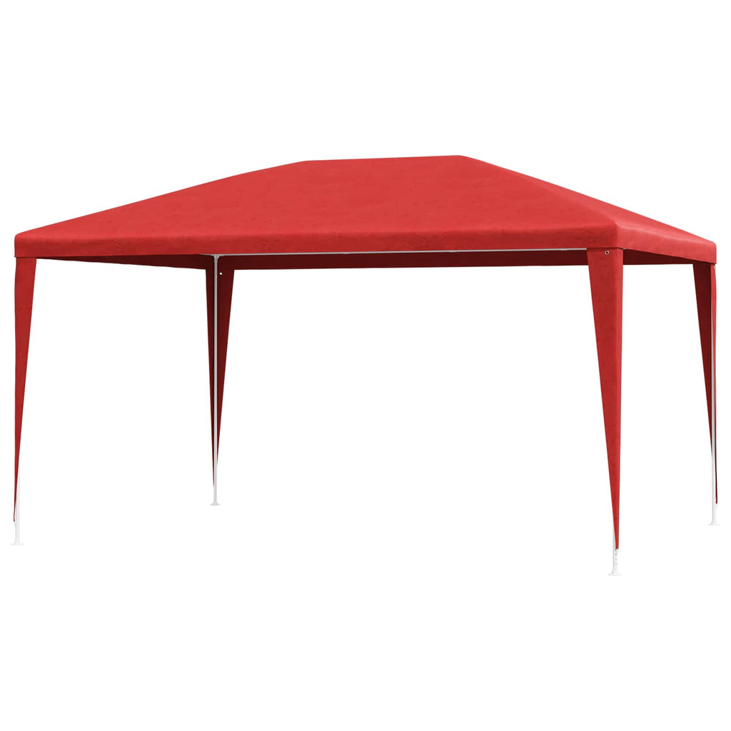 vidaXL Namiot Imprezowy 400 x 300 x 255 cm czerwony PE i stal