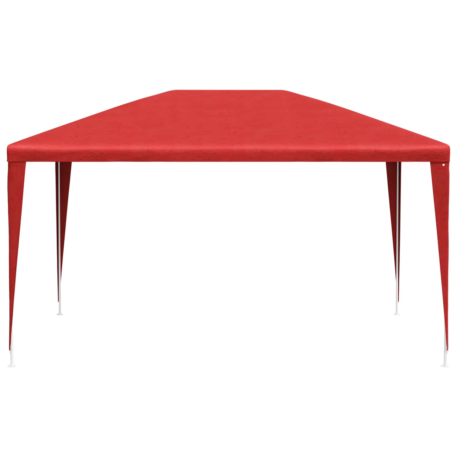 vidaXL Namiot Imprezowy 400 x 300 x 255 cm czerwony PE i stal
