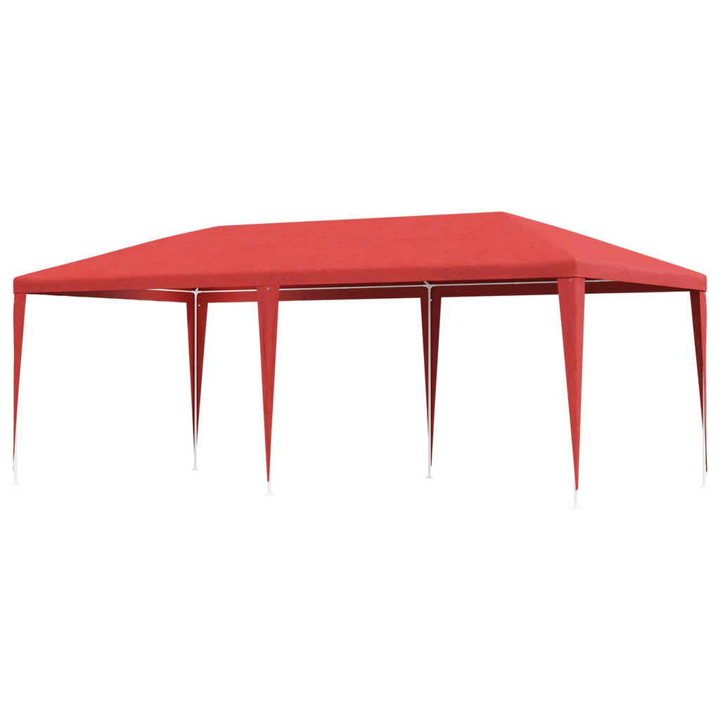 vidaXL Namiot Imprezowy Czerwony 600 x 300 x 255 cm PE i stal