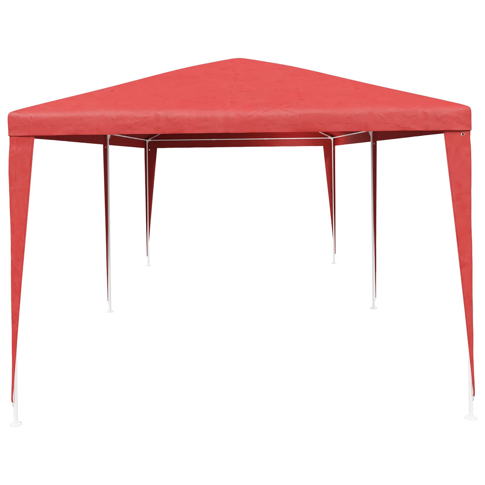 vidaXL Namiot Imprezowy Czerwony 600 x 300 x 255 cm PE i stal