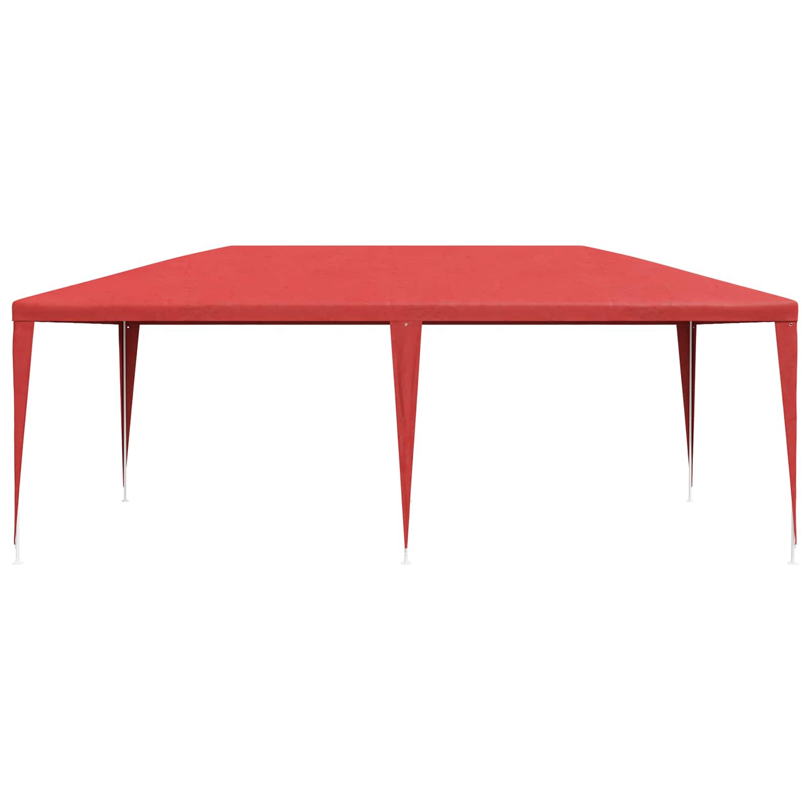 vidaXL Namiot Imprezowy Czerwony 600 x 300 x 255 cm PE i stal