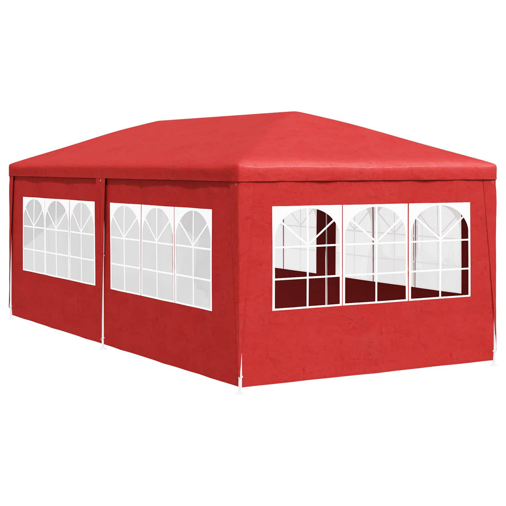 vidaXL Namiot Imprezowy 600 x 300 x 255 cm czerwony PE i stal