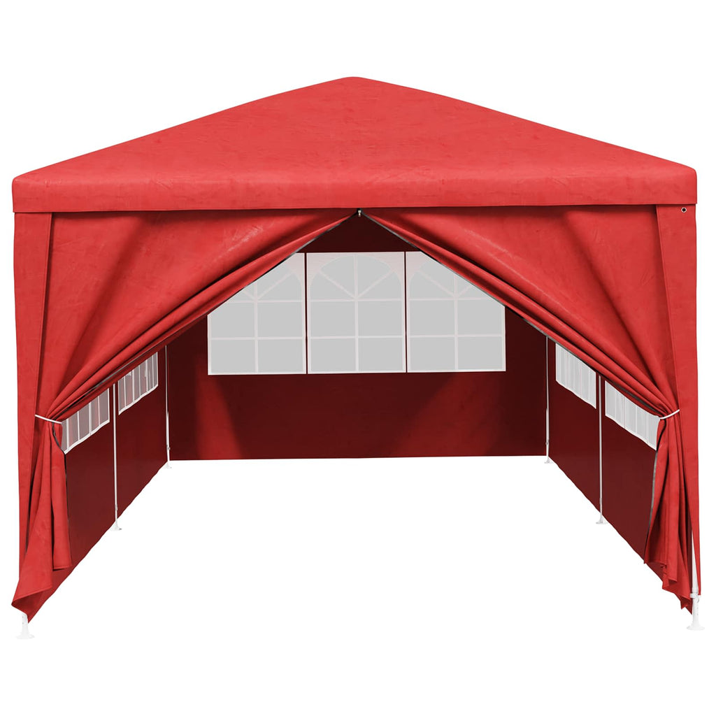 vidaXL Namiot Imprezowy 600 x 300 x 255 cm czerwony PE i stal