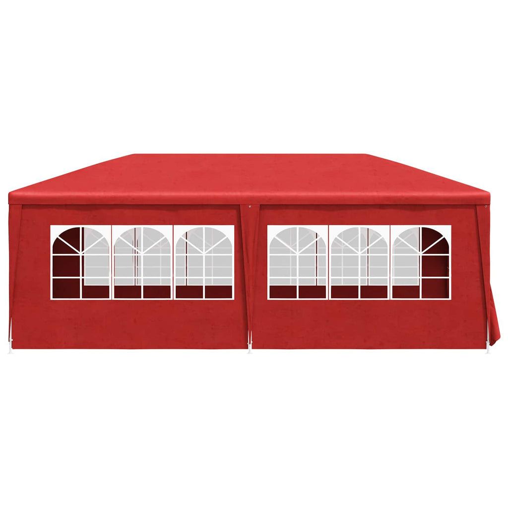vidaXL Namiot Imprezowy 600 x 300 x 255 cm czerwony PE i stal