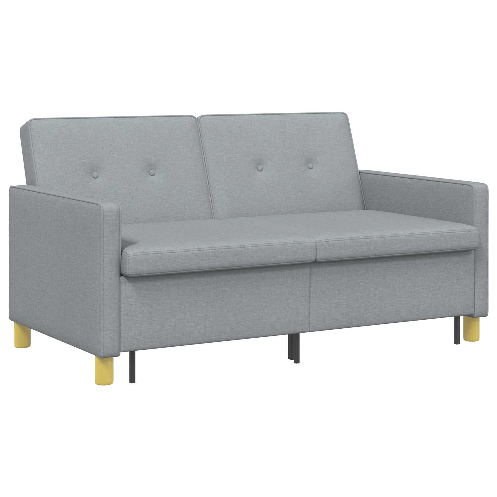 vidaXL Rozkładana sofa Jasnozielony tkanina