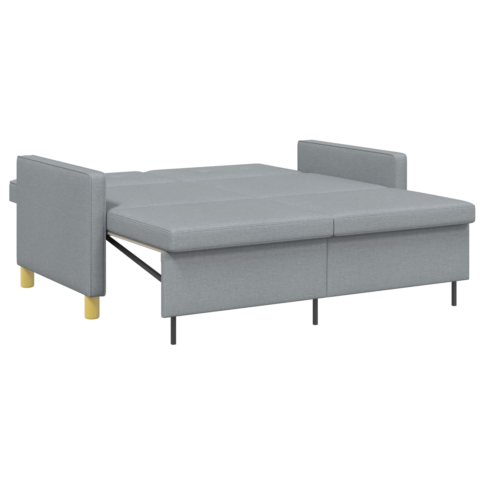 vidaXL Rozkładana sofa Jasnozielony tkanina