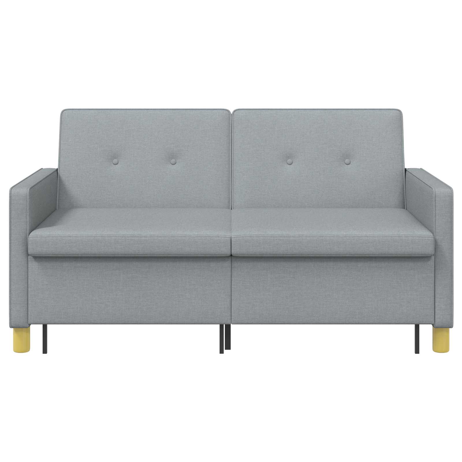 vidaXL Rozkładana sofa Jasnozielony tkanina