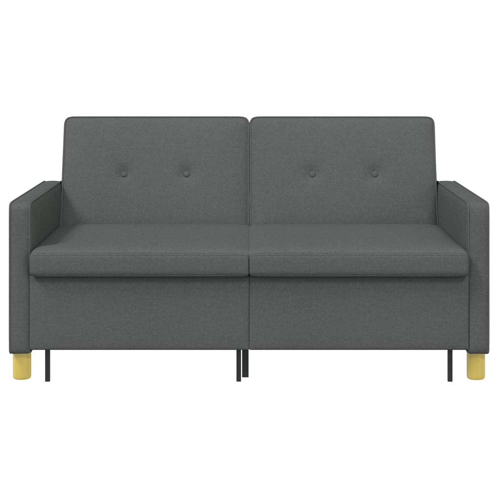 vidaXL Rozkładana sofa ciemnoszary tkanina