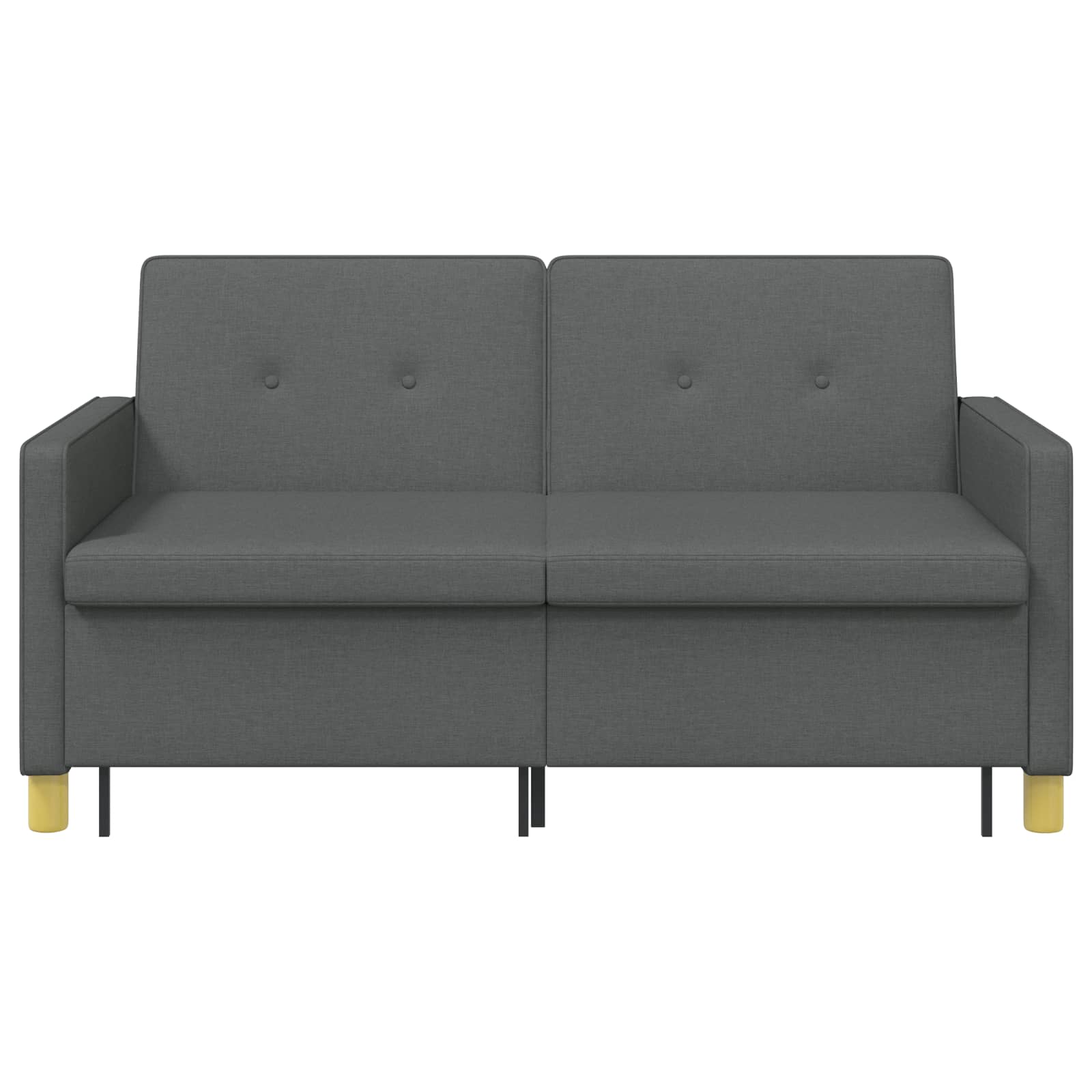 vidaXL Rozkładana sofa ciemnoszary tkanina