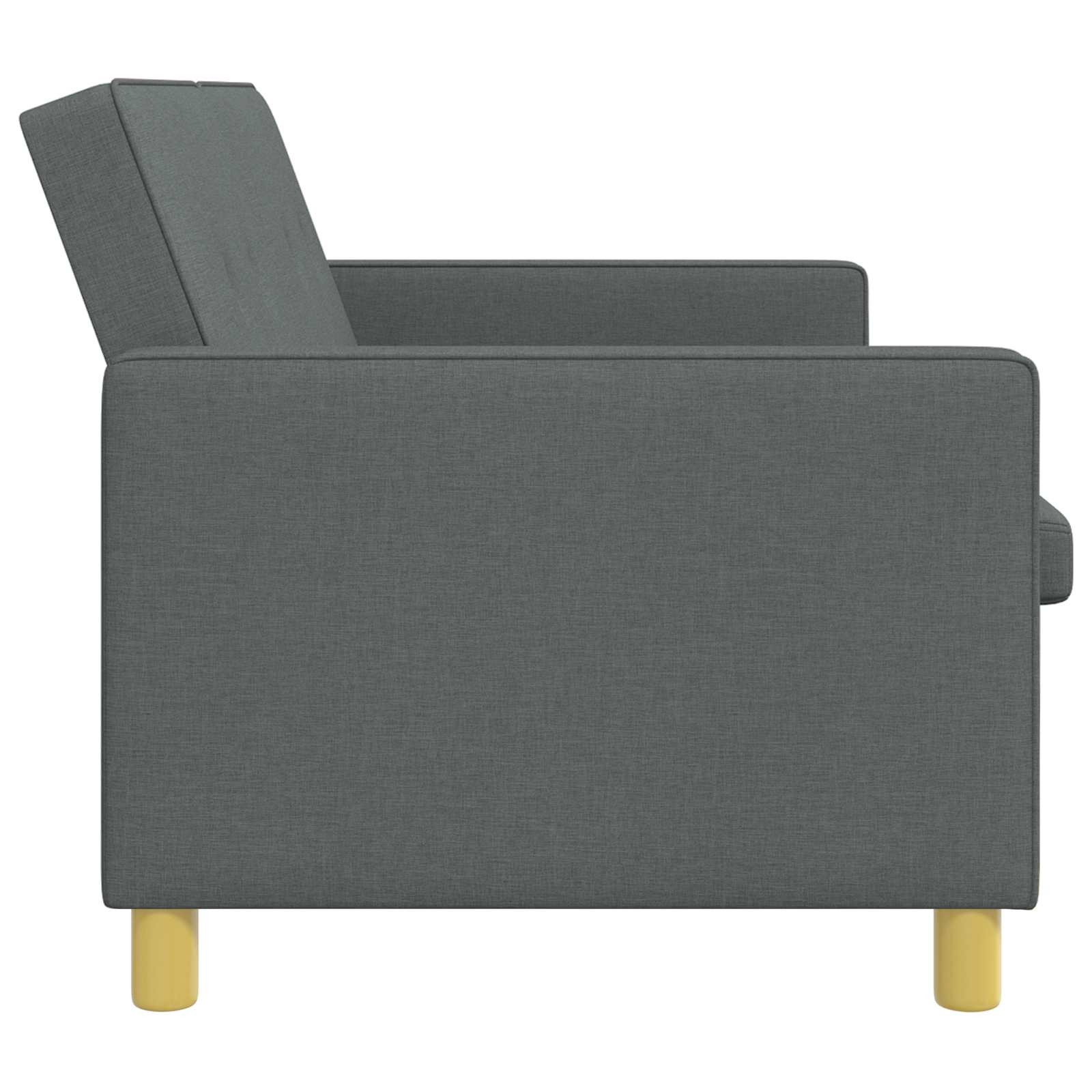 vidaXL Rozkładana sofa ciemnoszary tkanina