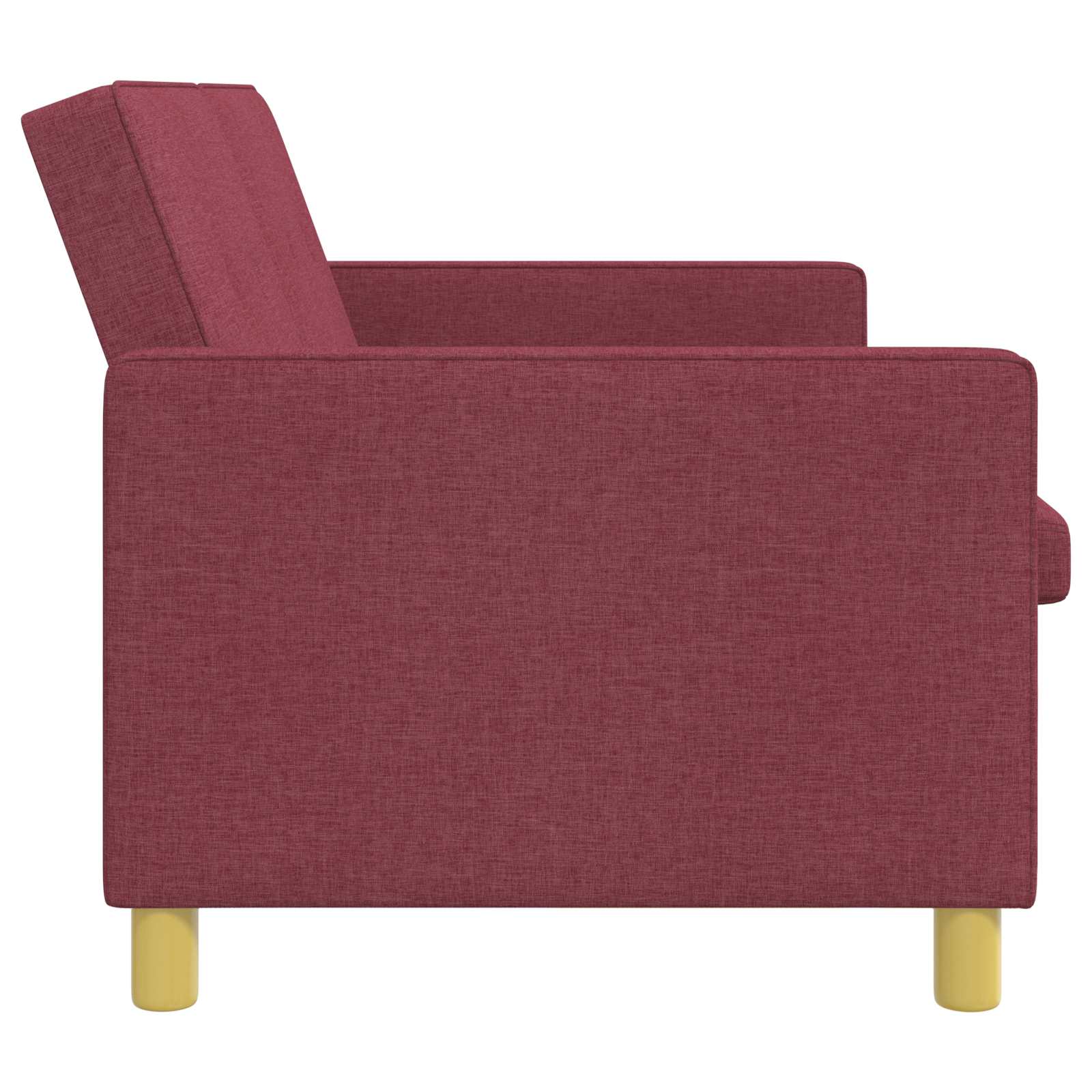 vidaXL Rozkładana sofa Czerwone wino tkanina