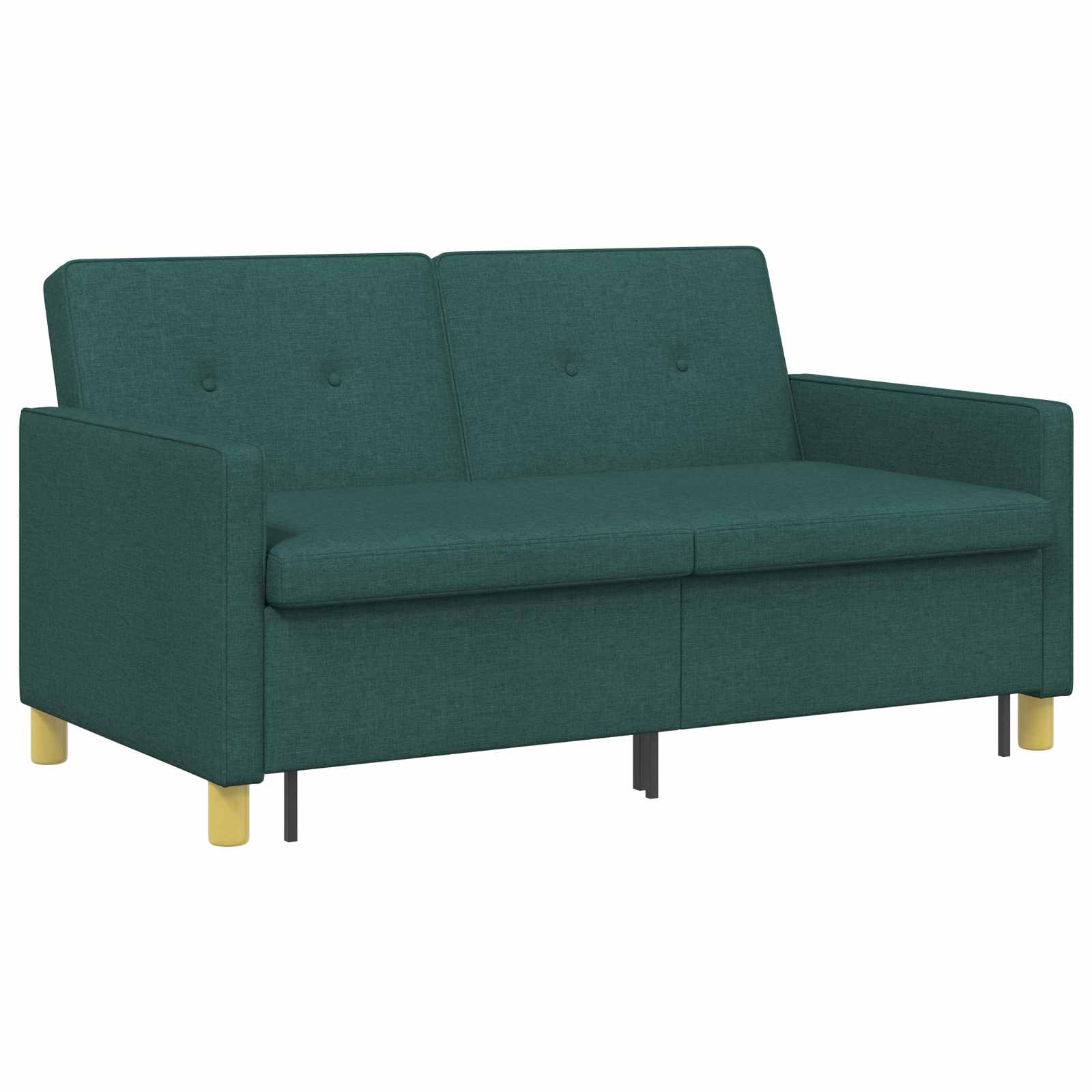 vidaXL Rozkładana sofa Ciemnozielony tkanina