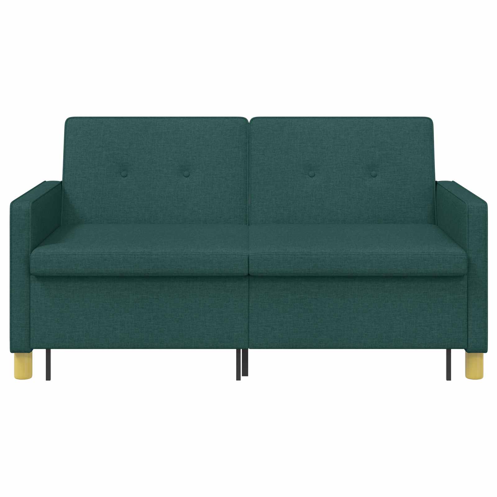 vidaXL Rozkładana sofa Ciemnozielony tkanina