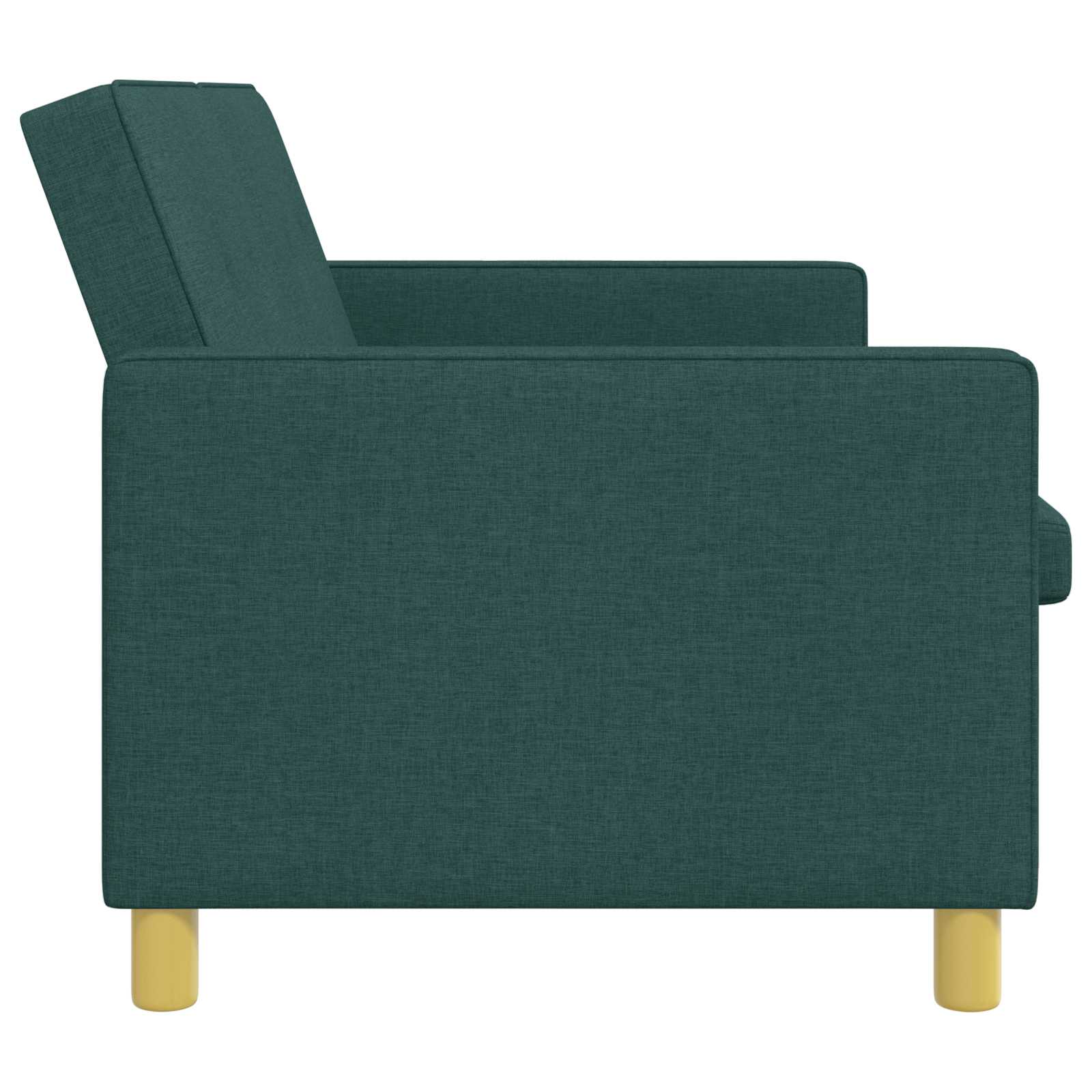 vidaXL Rozkładana sofa Ciemnozielony tkanina