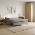 vidaXL Rozkładana sofa Ciemnoszary tkanina